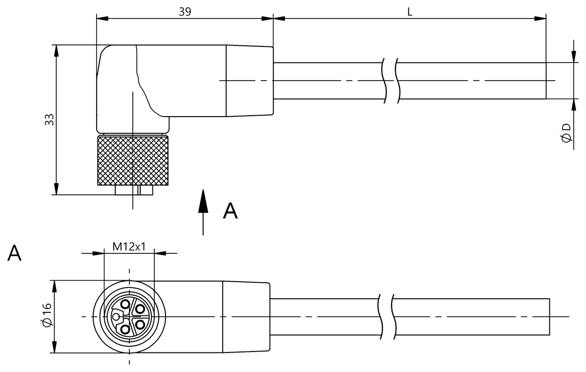 Single-ended cordsets