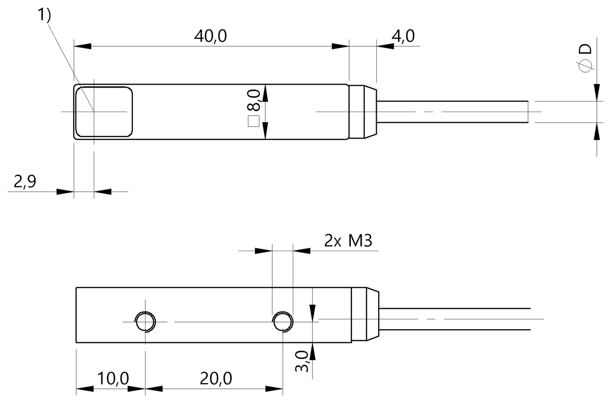 Through-beam sensors