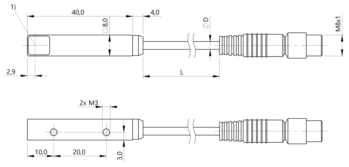 Through-beam sensors