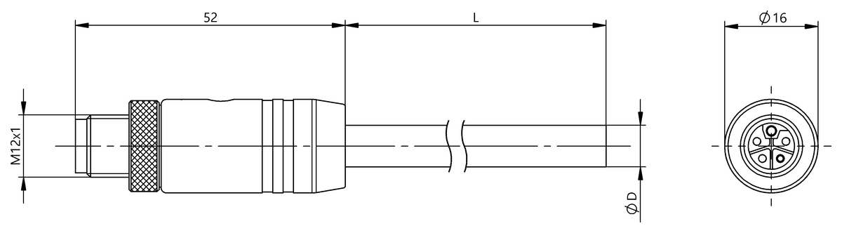 Single-ended cordsets