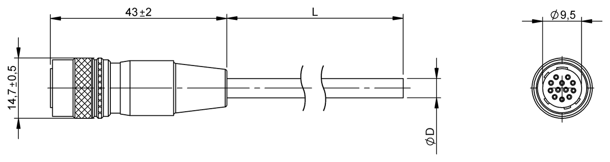 Single-ended cordsets
