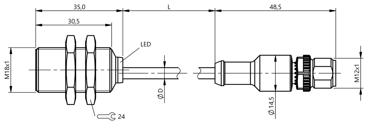 Inductive proximity switches and proximity sensors