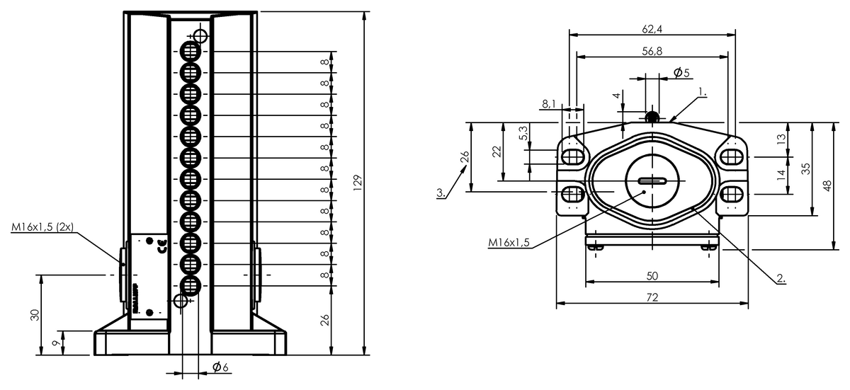 Mechanical multiple position limit switches