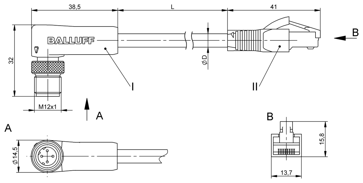 Double-ended cordsets