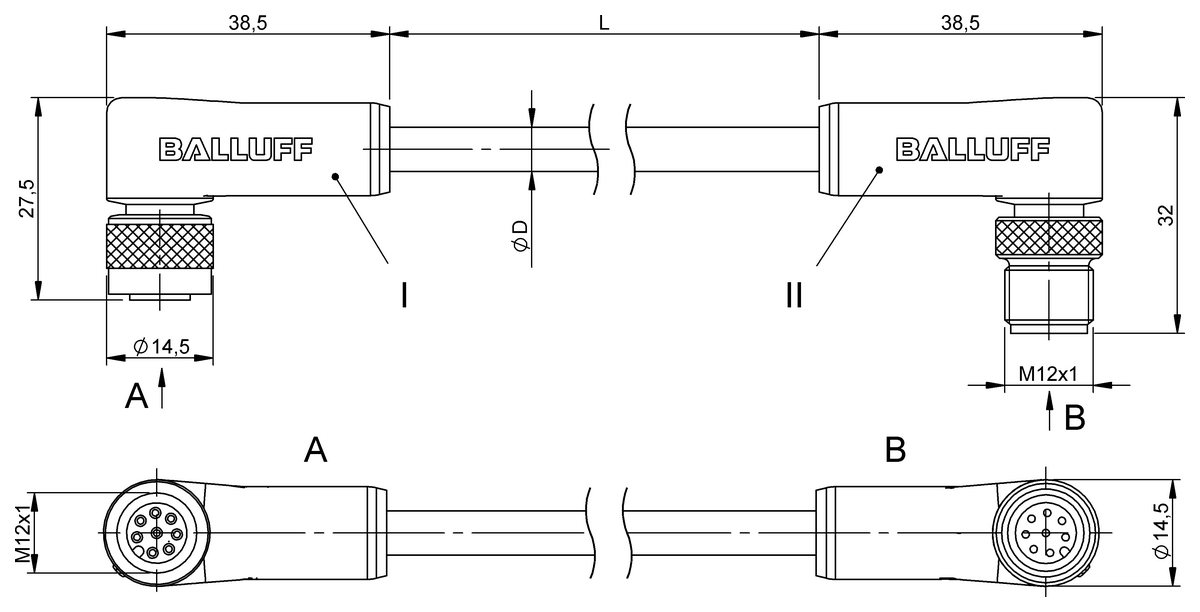 Double-ended cordsets