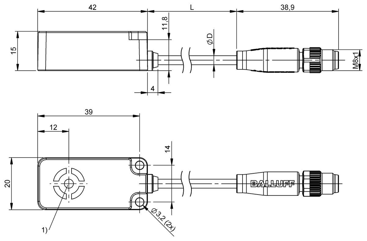 Sensor indutivo de distância - analógico