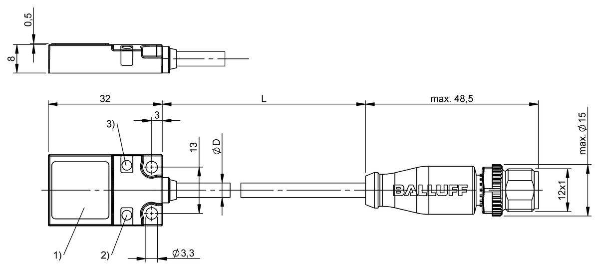Inductive proximity switches and proximity sensors