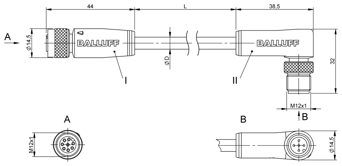 Double-ended cordsets
