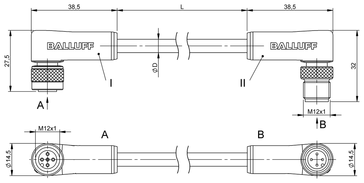 Double-ended cordsets