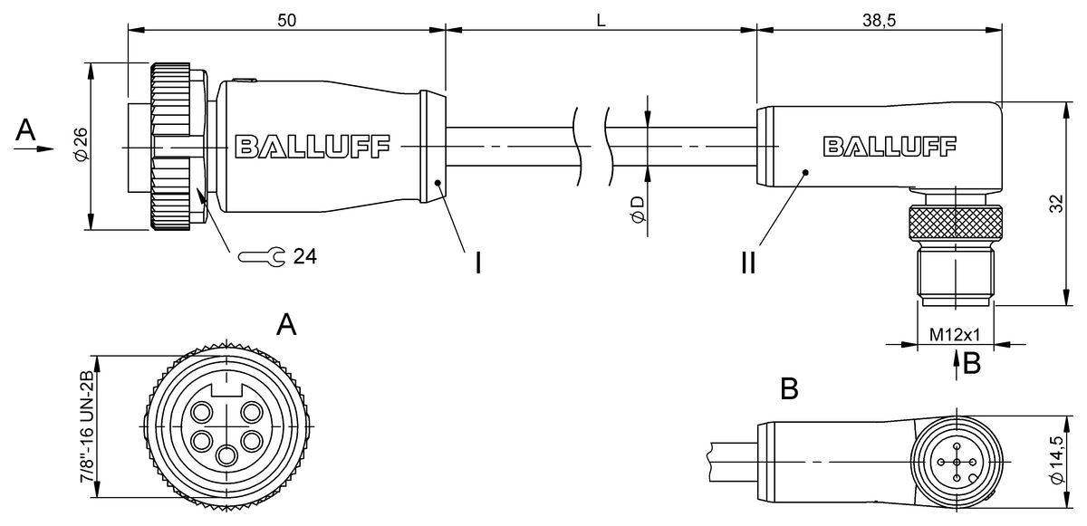 Double-ended cordsets