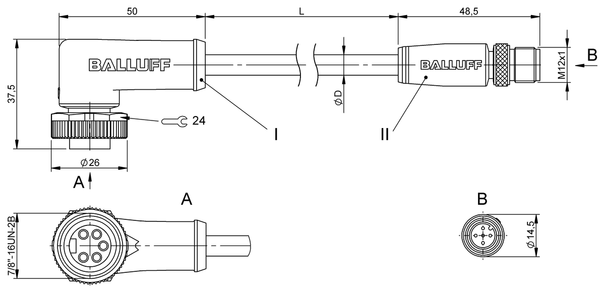 Double-ended cordsets