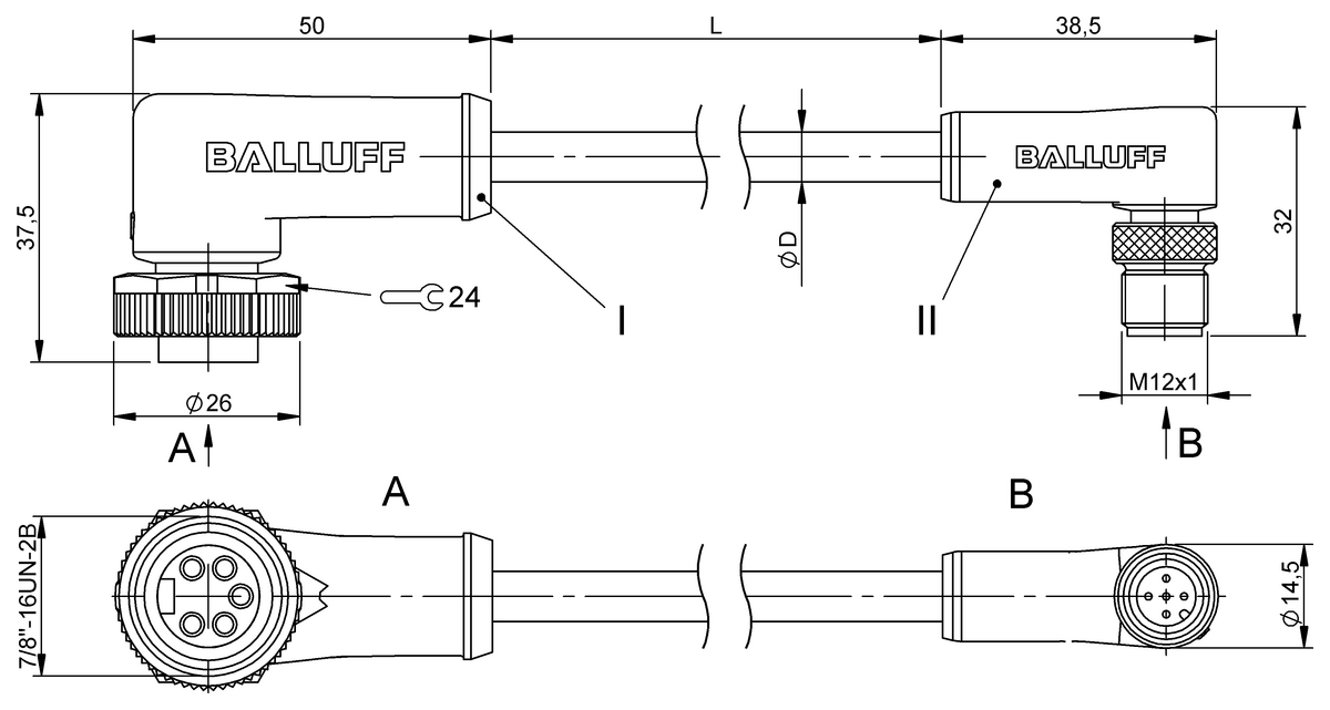 Double-ended cordsets