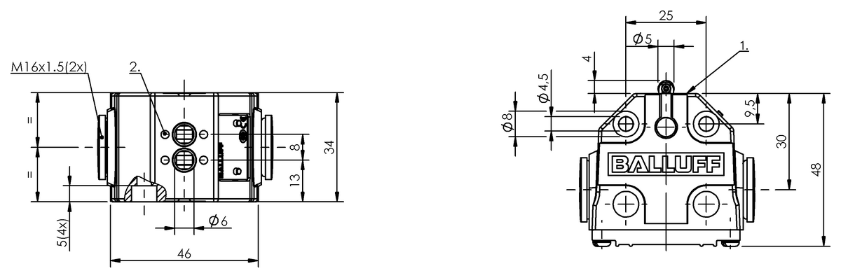 Mechanical multiple position limit switches with positive opening