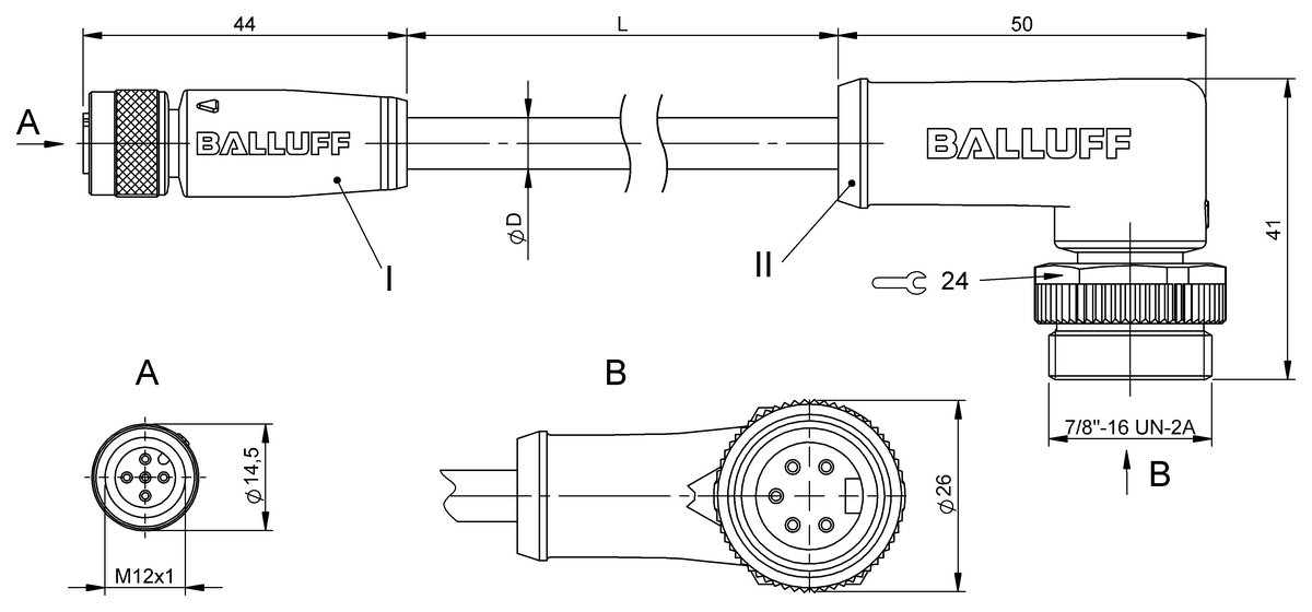 Double-ended cordsets