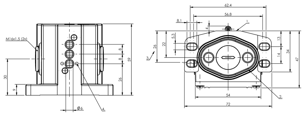 Mechanical multiple position limit switches with positive opening
