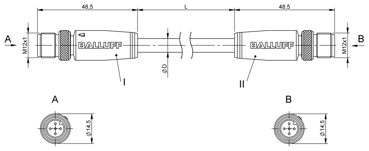 Double-ended cordsets