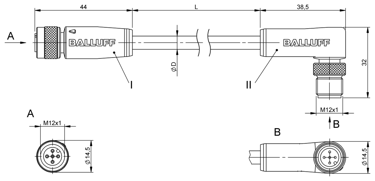 Double-ended cordsets