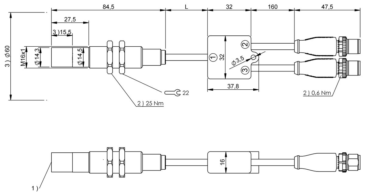 Cabeças e antenas de leitura/escrita HF (13,56 MHz)