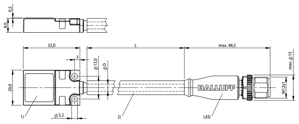 Inductive proximity switches and proximity sensors