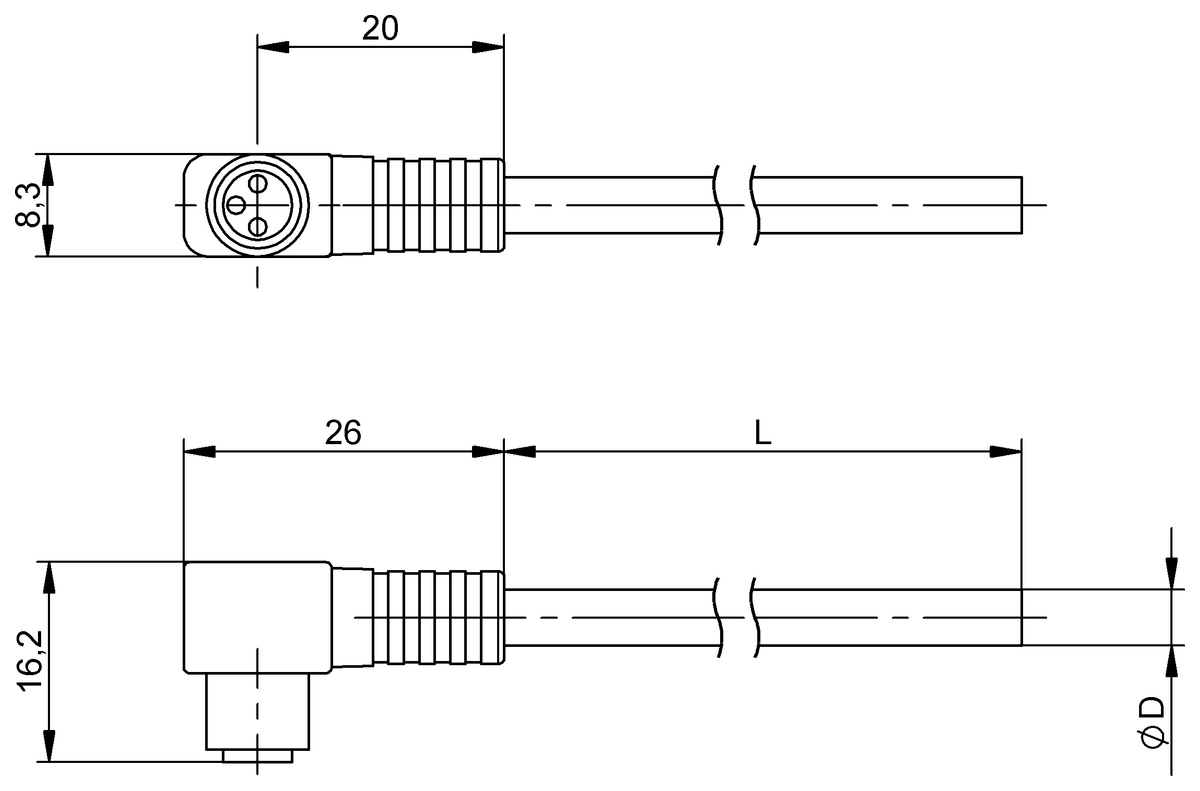 Single-ended cordsets