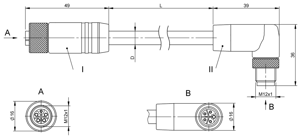 Double-ended cordsets