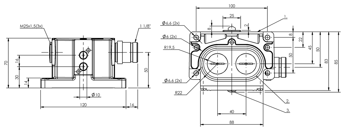 Mechanical multiple position limit switches