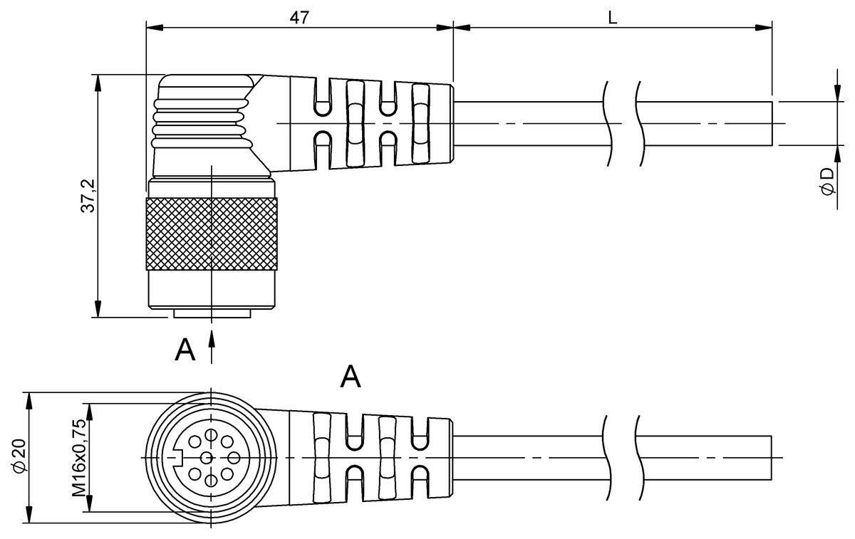 Single-ended cordsets