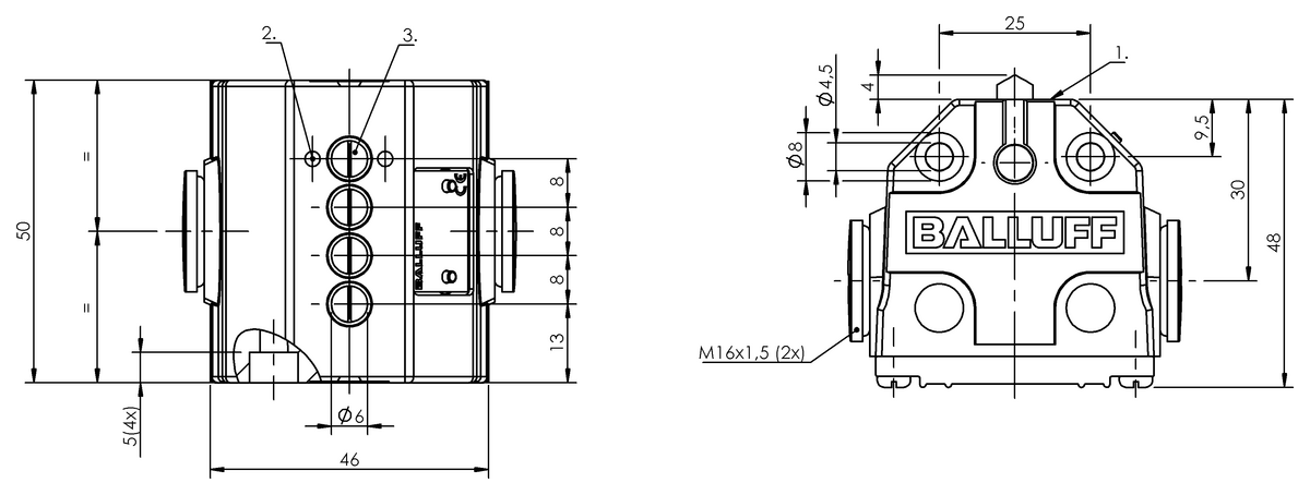 Interrupteurs de position multipistes mécaniques avec éléments de sortie de sécurité