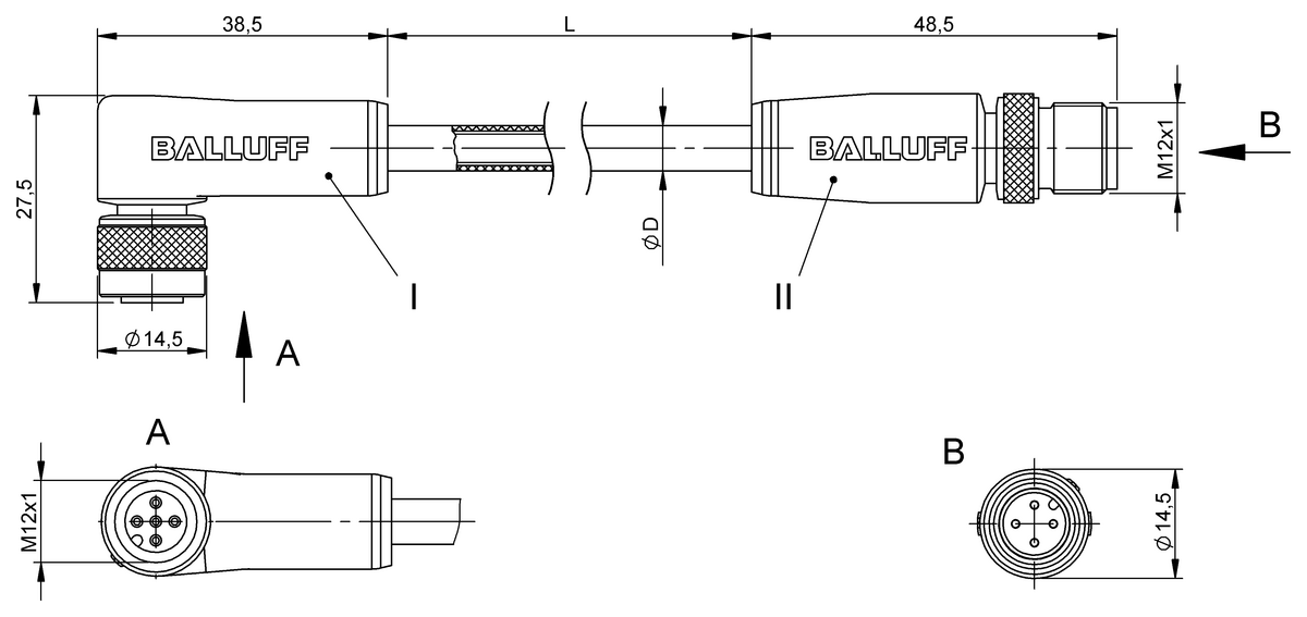 Double-ended cordsets