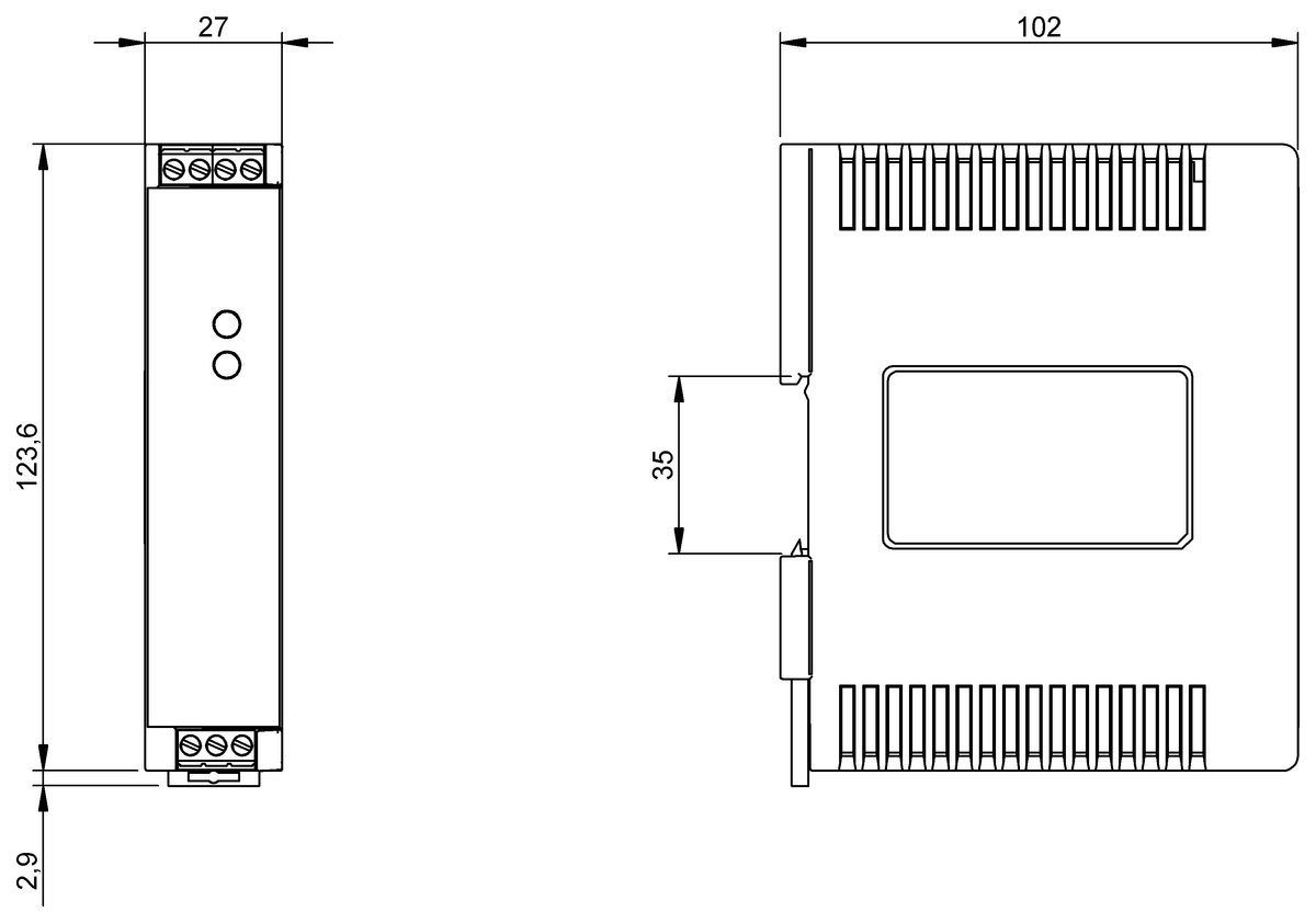 Power supplies for the control cabinet