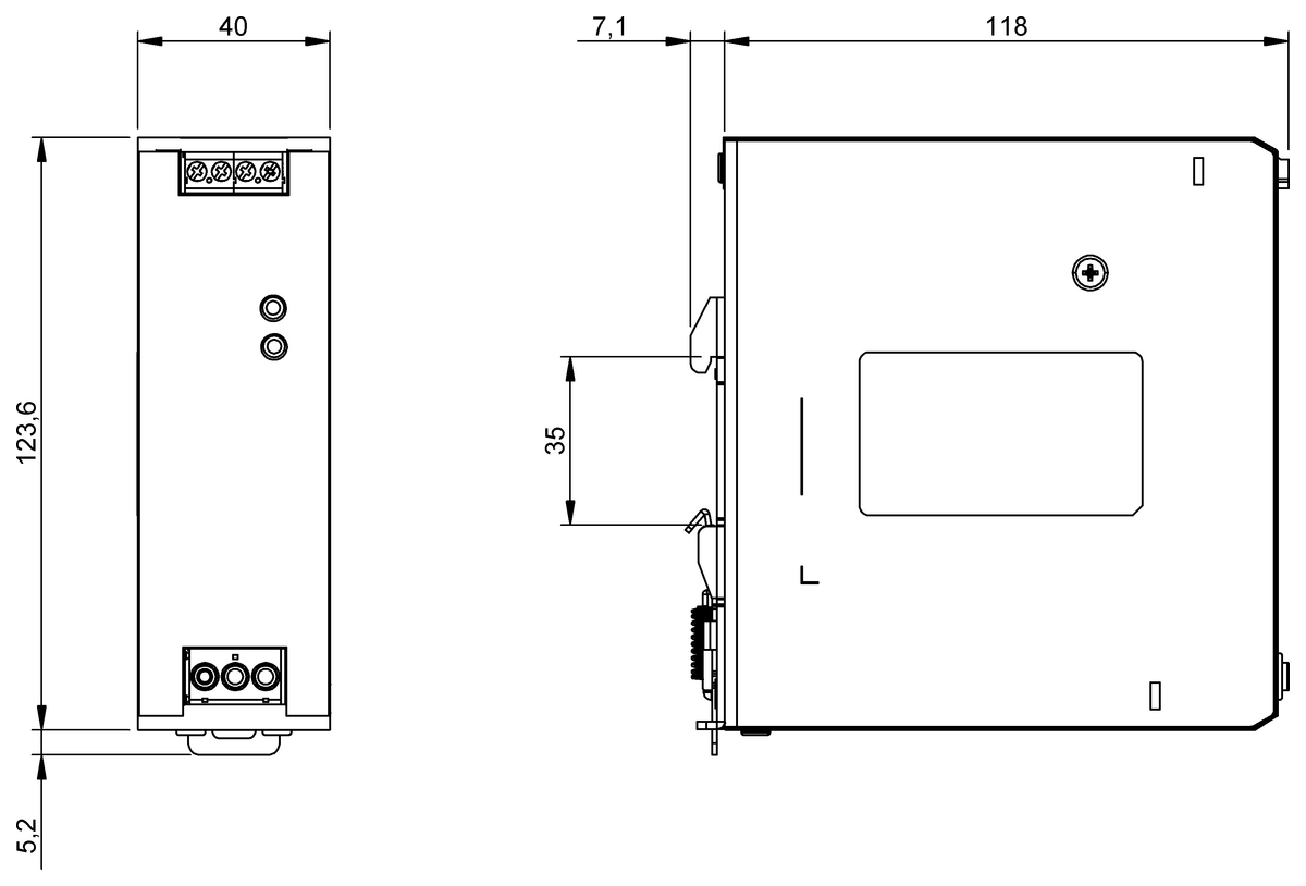 Power supplies for the control cabinet