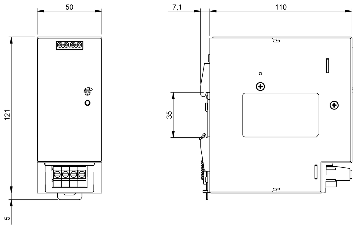 Power supplies for the control cabinet