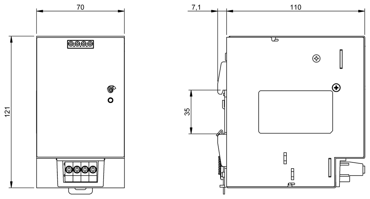 Power supplies for the control cabinet