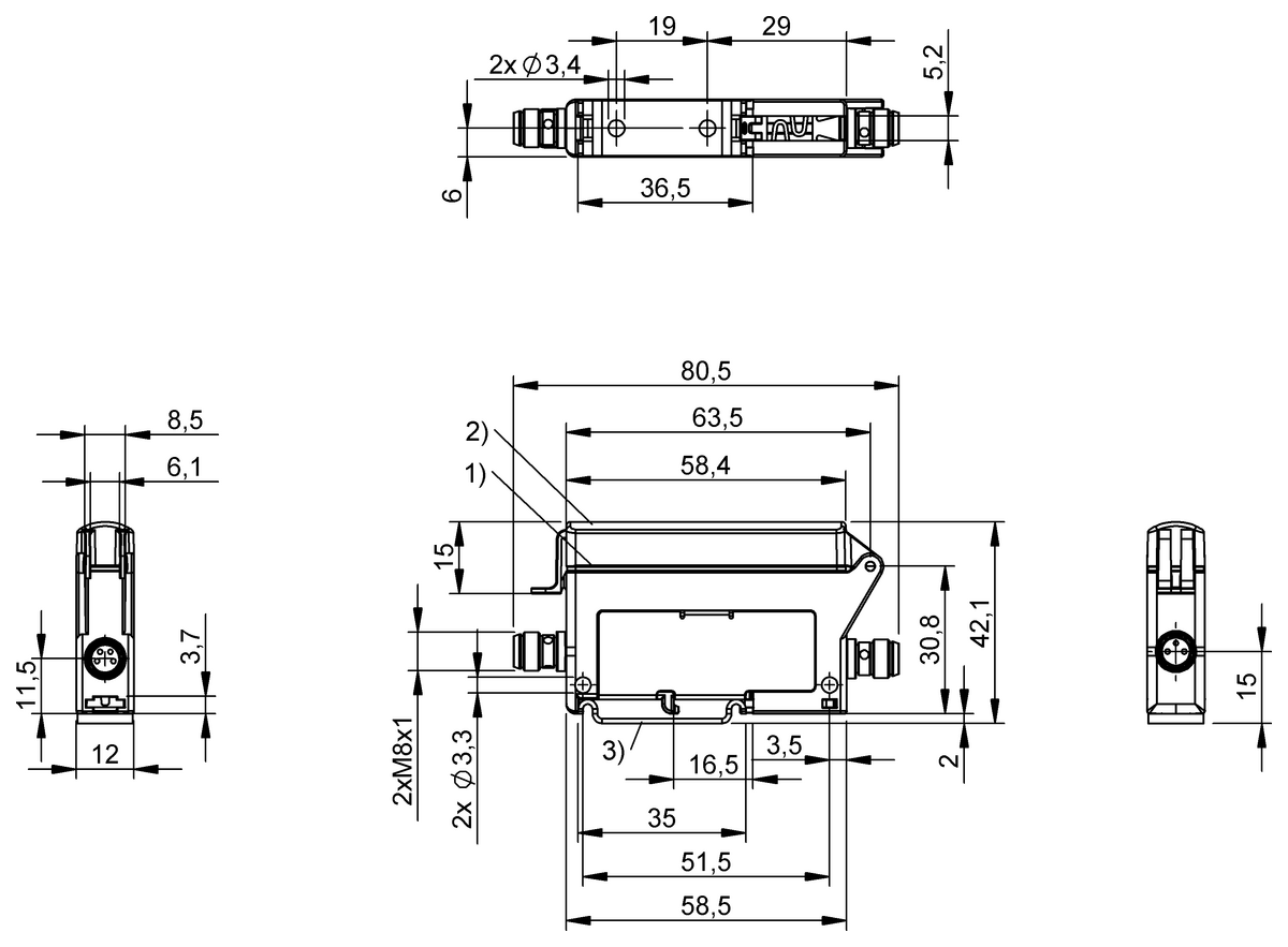Micromote - optical sensor heads
