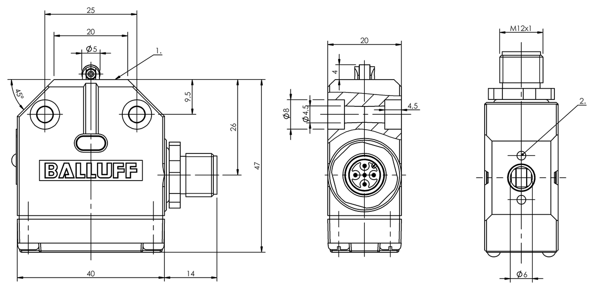 Mechanische Einzelpositionsschalter mit Zwangstrennung