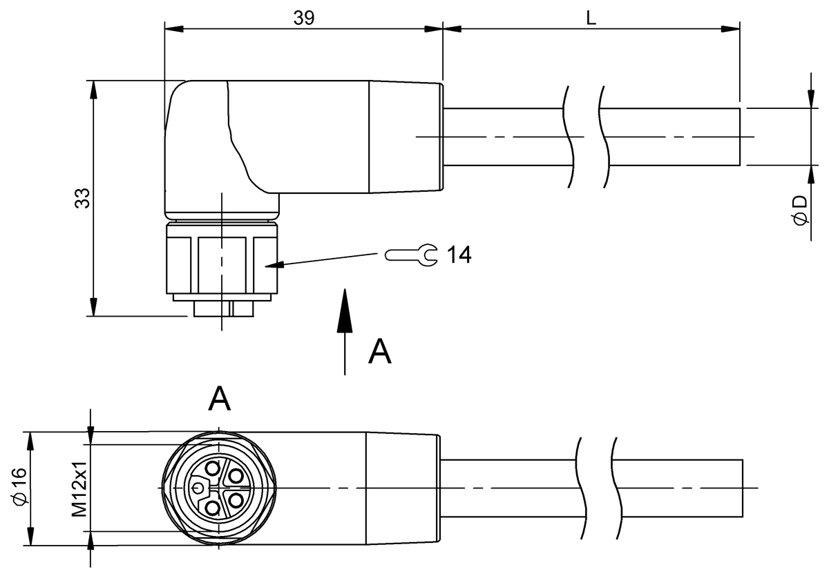 Single-ended cordsets