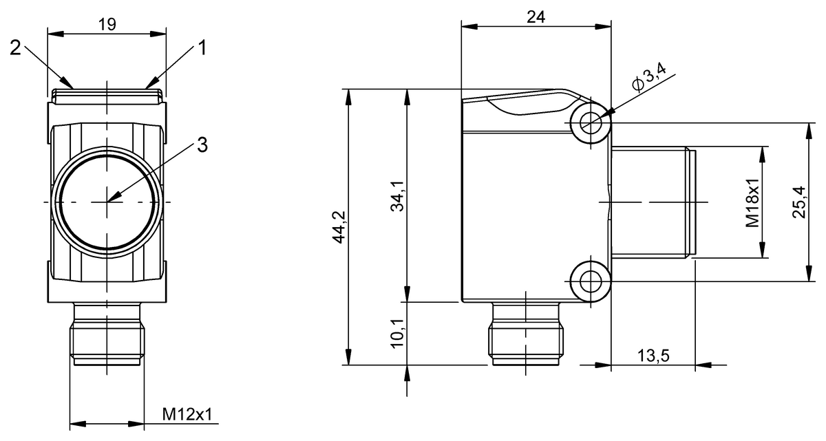 Through-beam sensors