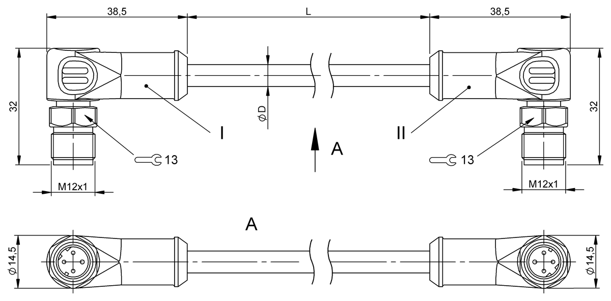Double-ended cordsets