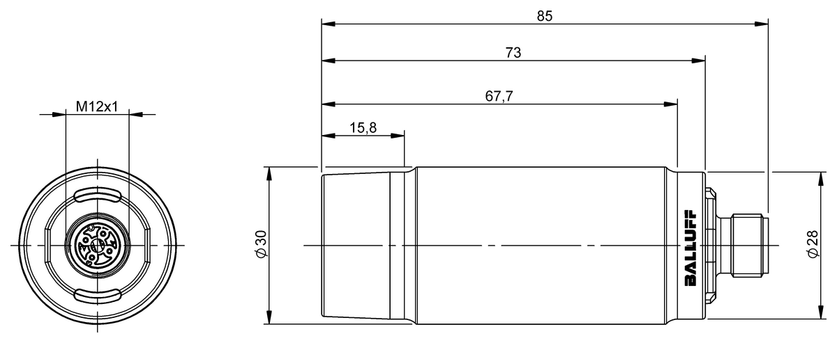 BIC0084 (BIC 1B1-IT1A0-G30EI22-SM4A5A) Inductive couplers