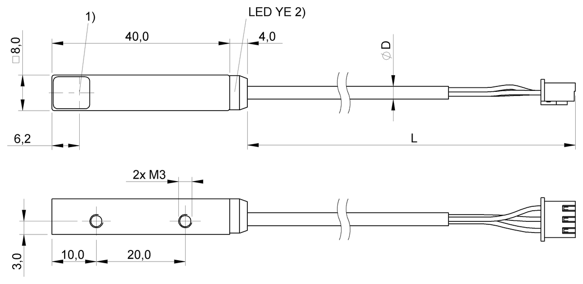Through-beam sensors