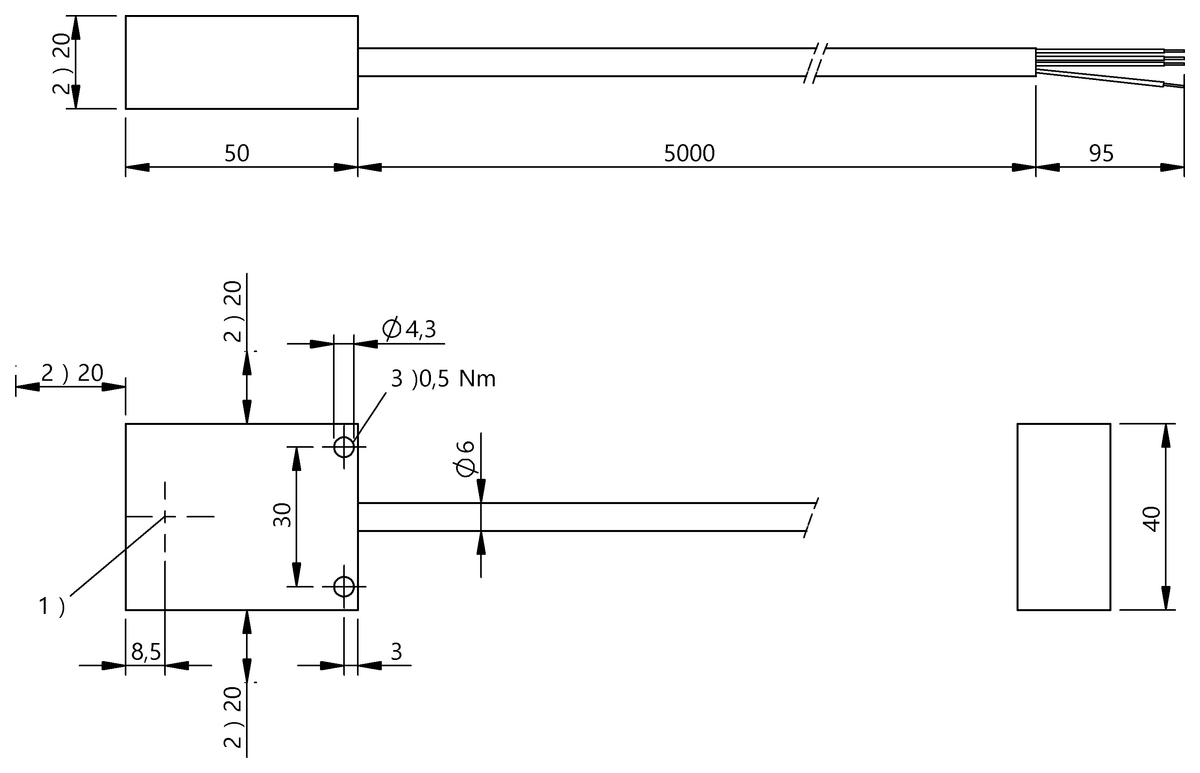 RFID プロセッサ内蔵の LF リード/ライトヘッド（アンテナ）（125 kHz）