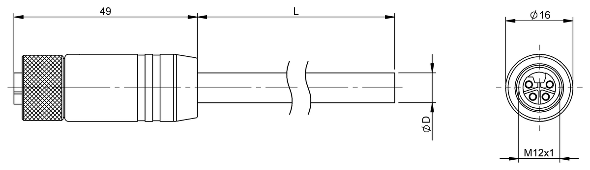 Single-ended cordsets