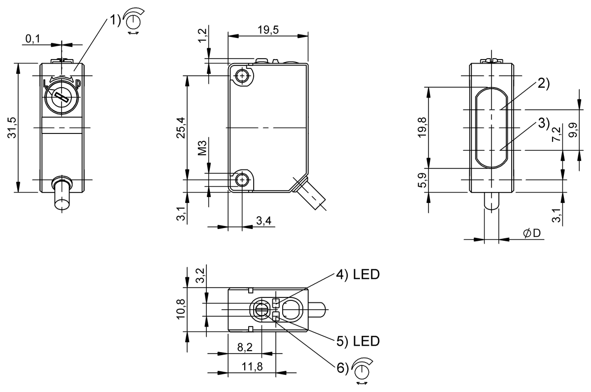 Retroreflective sensors