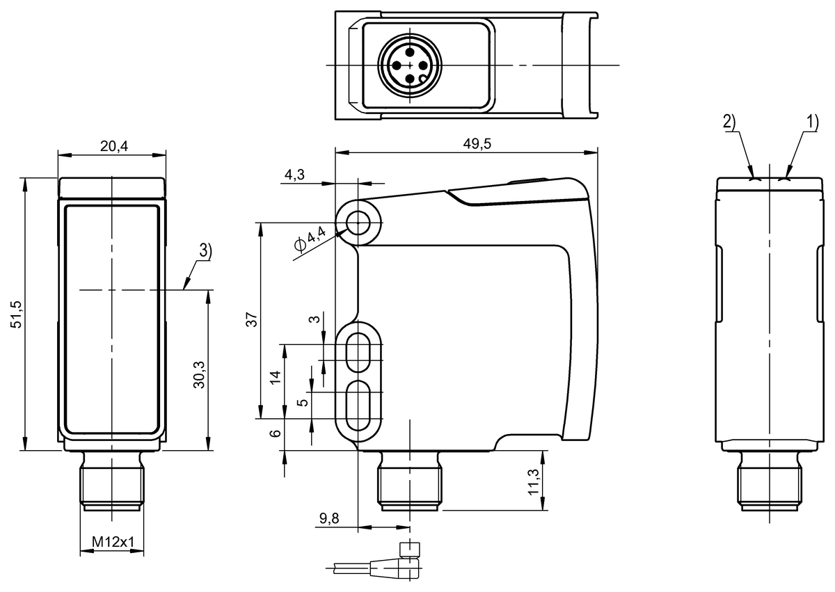 Through-beam sensors