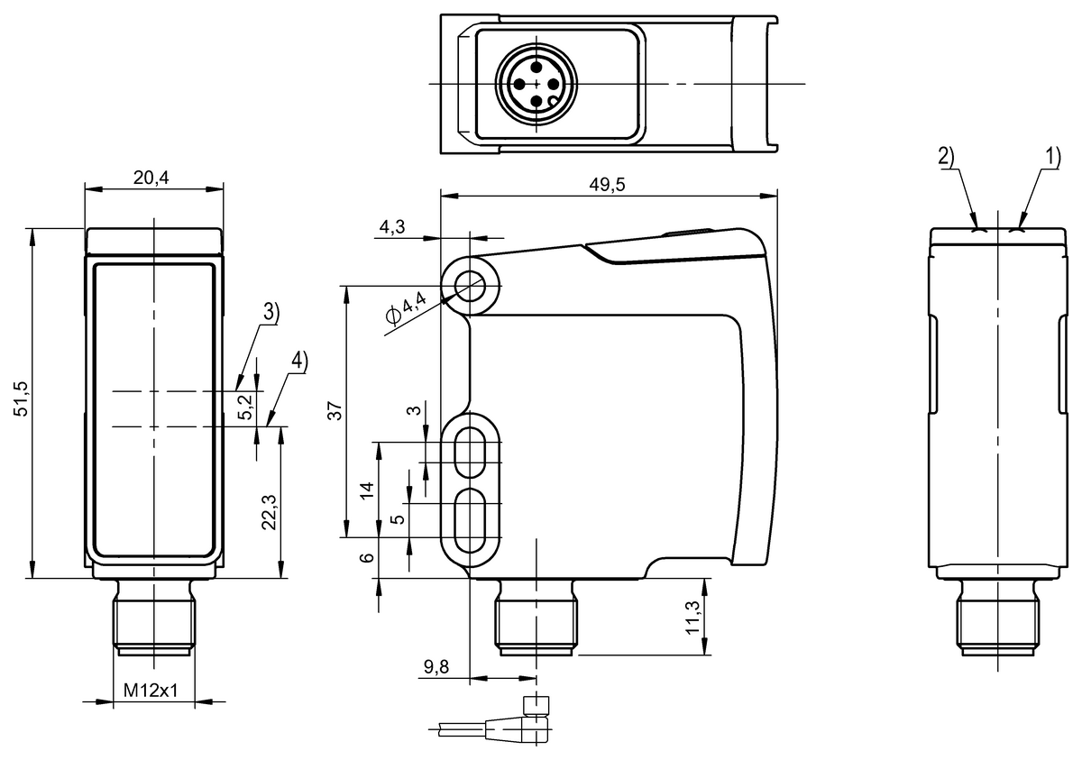Diffuse sensors