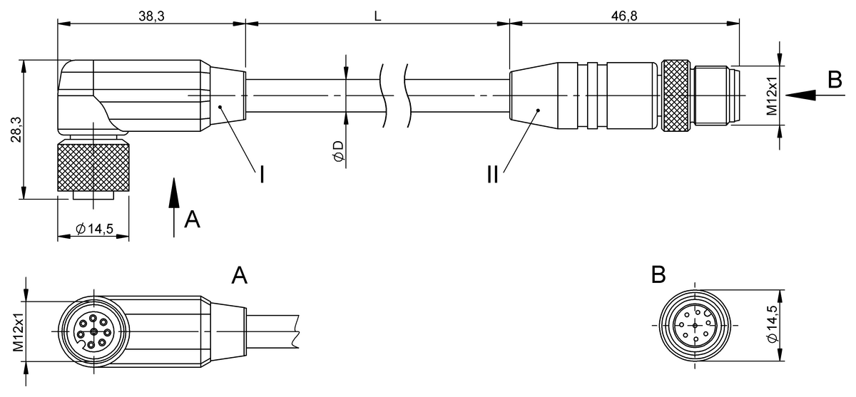 Double-ended cordsets