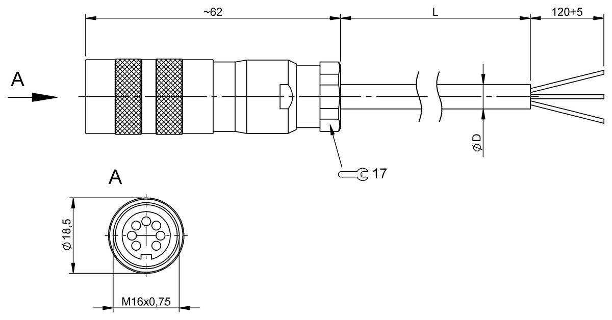 Single-ended cordsets