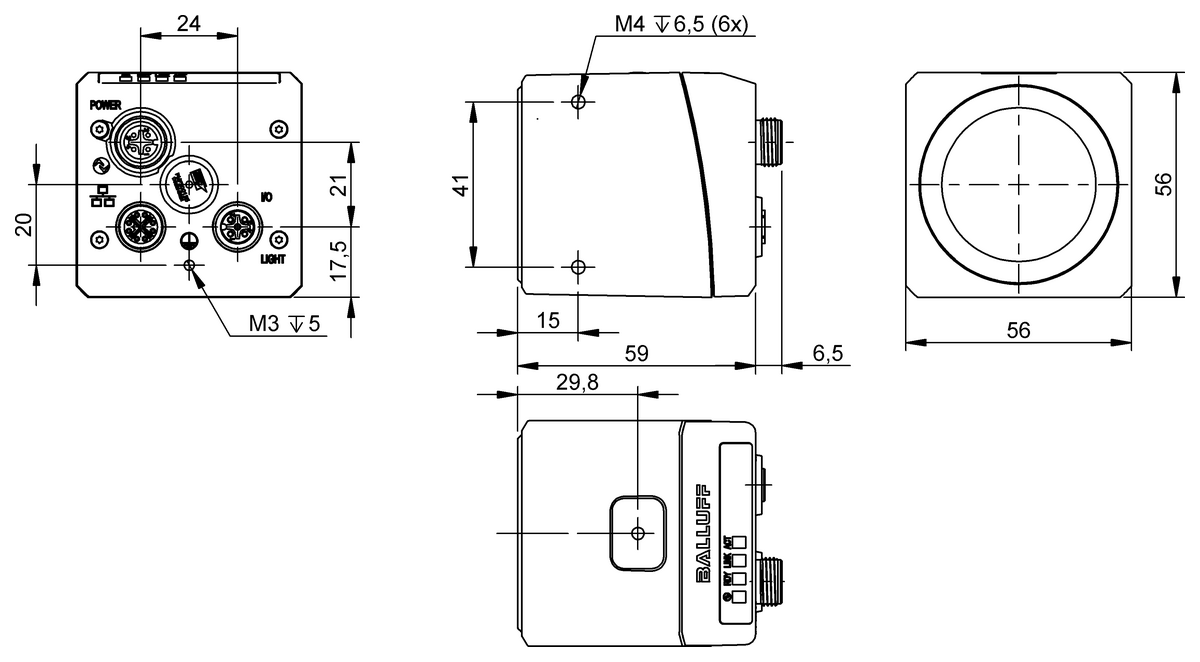 Stationary optical ID sensors