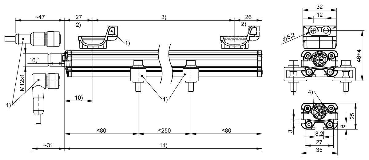 Rapid inductive position measuring systems