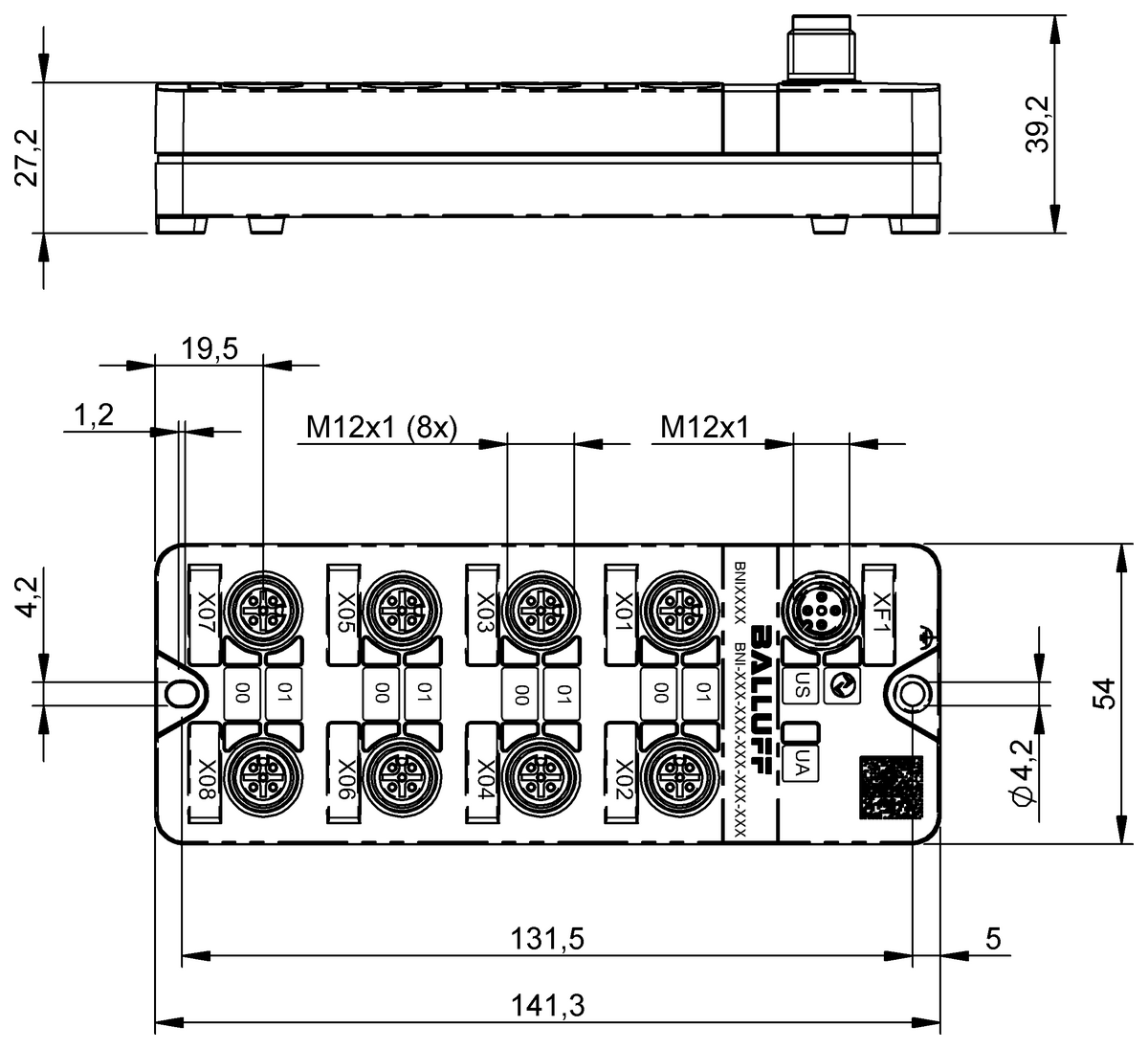 IO-Link sensor/actuator hubs